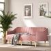 Pink Futon Folding Loveseat Sleeper Convertible Recliner Bed Lounger