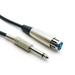 Cable Central LLC 6Ft XLR 3P Female to 1/4 Unbalanced Microphone Cable - 6 Feet