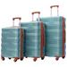 3 Piece Luggage Sets ABS Lightweight Hardshell Suitcases with Spinner Wheels & TSA Lock, Extra Large Rolling Travel Luggage