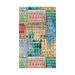 Dundee Deco Buildings Bathroom Mat - 31" x 26" Multicolored Waterproof Non-Slip Quick Dry Rug