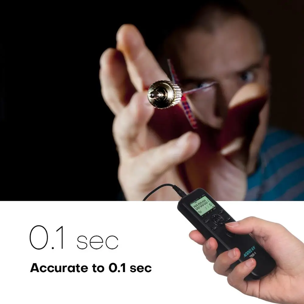 AODELAN Intervalometer Timer Fernbedienung für Nikon Z5II Z7II Z7 Z6 Z5 D750 D780 P1000 D7500 D7200 D5600 D5500 D5300 Image