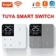 Tuya smart wifi schalter mit temperatur zeit anzeige funktion 250-v 1/gang wand leuchte tastensc