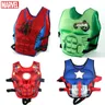 Wunder Rächer Cartoon Kinder Auftrieb Badeanzug Iron Man Spider-Man Hulk Kapitän Amerika Auftrieb
