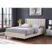 Velvet Upholstered Wingback Platform Bed Frame with Headboard and Footboard