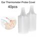 Farfi Ear Thermometer Probe Cover 40Pcs Disposable Plastic Soft Earmuffs Non-Contact Universal Ear Thermometers Earmuffs