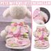 KIHOUT Clearance New Year Dog Knot Buttons Costume Cat Cheongsam Winter Pet Clothes Vest of The Tang Dynasty Christmas Coat for Cats Teddy Bichon Small Medium Dogs (Pink)