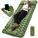 KingCamp Self-Inflating Camping Mattress with Built in Foot Pump Connectable Durable Inflatable Sleeping Pad with Pillow Compact & Comfortable for Camping and Hiking Olive