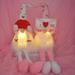 Cleanrance! MIARHB Valentine s Day Gnomes Doll 2PCS Valentines Day Gnome Plush Doll Decorations Faceless Doll Rudolph Plush Ornaments Plush Toy Stuffed Doll K