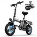 Electric Bike for Men 400W 48V Folding E Bike w/20Ah Removable Battery Mini Ebike for Adults Full Suspension Electric Commuter Bike