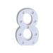 FNGZ Led Light Clearance Promo Alphabet LED Digital Lights Light Up White Plastic Digital Standing Hanging 7