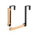 Ongmies Hooks Clearance Foldable Wood over The Door Hooks Solid Wood Door Hook Coat Seamless Storage Rack tools home A