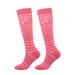 ASFGIMUJ 3 Pairs Womens Socks Crew UniColorful Ribbon Sports Running Compression Socks | Cancer Awareness Day