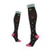 ASFGIMUJ 3 Pairs Womens Socks Crew Sports Stretch Compression Socks Outdoor Sports High Leg Running Pressure Socks