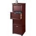 xrboomlife Magellan Collection 4-Drawer Vertical File Cabinet 54 H x 18 3/4 W x 19 D Classic Cherry