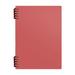 Tuphregyow Coil Notebook Set of 2 B5 Thick Plastic Hardcover Ruled Notebooks 5 Color Options 60 Sheets (120 Pages) Journals for Study and Notes Memo Notepads for Office School Travel Red