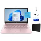 HP Stream 14 HD Laptop Intel Celeron N4020 Processor 8GB RAM 64GB eMMC Windows 11 Home with Office 365 1 Year for Student and Business Webcam WiFi Pink + Mazepoly Accessories