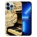 MAXPRESS Case Compatible with iPhone 15 Vintage Music Note Piano[Anti-Scratch] Fashion Pattern Hard PC Back&Soft Cover Case iPhone 15