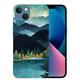 MAXPRESS Case Compatible with iPhone 15 Mountain Landscape Nature Scene Design Cover for iPhone 15 Ultra Slim Protective Case Forest Tree IMD Case for iPhone 15 2023 6.1 Inch