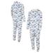 Men's Concepts Sport White Buffalo Bills Allover Print Docket Union Full-Zip Hooded Pajama Suit