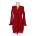 Suite 7 Casual Dress: Red Dresses - Women's Size 4