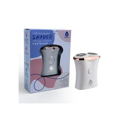 Plus Size Women's Usb Rechargeable Ladies Shaver by Pursonic in White