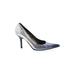 Donald J Pliner Heels: Slip-on Stilleto Cocktail Party Silver Shoes - Women's Size 6 1/2 - Pointed Toe