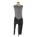 Lucca Couture Jumpsuit: Black Stripes Jumpsuits - Women's Size Small