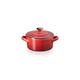 Le Creuset Petite Casserole With Gold Heart Knob Cerise