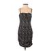 Aidan by Aidan Mattox Cocktail Dress - Mini: Black Jacquard Dresses - Women's Size 0