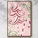 The Holiday Aisle® Candy Cane Holiday I Framed On Canvas Print Canvas, Solid Wood in Gray | 37 H x 25 W x 1.5 D in | Wayfair