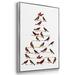 Winston Porter Red Bird Christmas Collection B Framed On Canvas Print Canvas, Solid Wood in Black/Red/White | 41 H x 27 W x 1.5 D in | Wayfair
