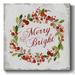 The Holiday Aisle® Merry & Bright Holly Wreath Metal in Black/Blue/Brown | 40 H x 40 W x 1.5 D in | Wayfair E2C0BC65CDD24FDEB79D9D0980F7BBE6