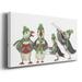 The Holiday Aisle® Puffin Quartet Metal in Black/Green/White | 16 H x 32 W x 1.5 D in | Wayfair B492DFF6D5734BD6A537E8FE7A4A2263