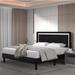 Ebern Designs Deletta Unfinished Slat Bed Wood & /Upholstered/Linen in Gray | 46 H x 55.1 W x 77.2 D in | Wayfair 4F7D82469723485587890DF988FECEA3
