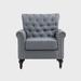 Armchair - Alcott Hill® Cavid Upholstered Armchair Linen/Fabric in Gray | 34.05 H x 30.7 W x 29.92 D in | Wayfair 4524A12B89F648FEA7C3659ACE9CBBE0