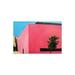 Rosecliff Heights Pink Wall On Plastic/Acrylic by Ieva Baklane Painting Plastic/Acrylic in Blue/Green/Orange | 16 H x 24 W x 0.25 D in | Wayfair