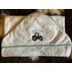 Baby Hooded Towel - Embroidered Tractor Personalised
