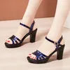 32 35 36 37 43 frau Sexy High Heels Damen Sommer Kleid Schuhe Für Frauen 2021 Weibliche Leder Plattform Keil ferse Elegante Sandale