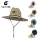 Gemvie Frauen Rettungs schwimmer Hut Strand Strohhut Outdoor-Druck breite Krempe Panama hut Sommer