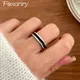 Foxanry minimalist ische silberne Farb ringe für Frauen neue Mode Vintage Punk schwarz Tropfen