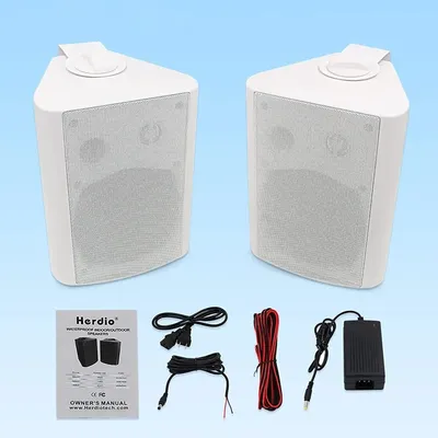 Herdio 2PCS 5,25'' 300W Indoor Outdoor Bluetooth Lautsprecher Wasserdichte Verdrahtete Wand Image