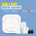 Tuya Google Wifi Smart Home Wireless GSM Alarm System Security Tuch With 433MHz Detector Motion