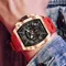 Chronograph Tonneau Männer Armbanduhr Top Marke Luxus leuchtende Datum Männer Quarz Armbanduhren für