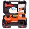 12V Car Electric Hydraulic Jack Kit 5Ton Automatic Lifting Jacks with Tire Inflator Pump Wheel