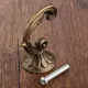 Vintage Bronze Single Hooks Antique Bronze Hooks Wall Hanger Hat Coat Clothes Hook Bathroom Kitchen