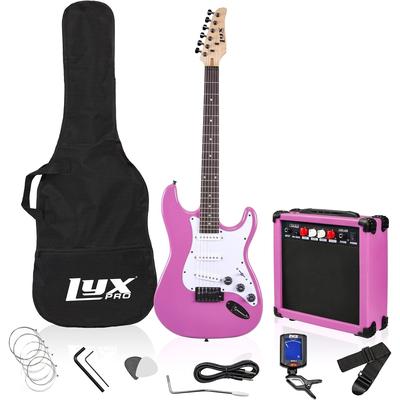 LyxPro 39" Electric Guitar Kit, Complete Beginner Starter Kit with 20W Amp & Much More!