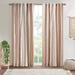 Imani Cotton Printed Curtain Panel with Chenille Stripe and Lining - 84L*50W