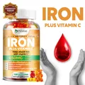 High Potency Iron Gummy Supplement - Contains Vitamin C To Promote Digestive Health and Relieve