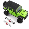 Metal axle Front Rear Bumper Shock Absorber Axle Assembly CVD Full Set Kit for 1/24 RC Crawler Car