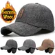 Retro Wool Winter Hats For Men Ear Cover Cap Sport Golf Baseball Caps Snap back Women Casquette Dad